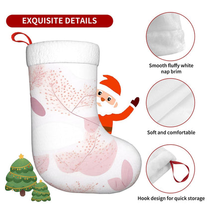 AthuAh Hand-Painted Floral Line Patternchristmas Socks, *Soft Christmas Socks, Christmas Party Decoration Socks, Suitable