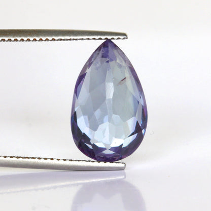 REAL-GEMS Natural Color Change Alexandrite Loose Gemstone 6.00 Carat Pear Cut Stone for Jewelry Making and Collection