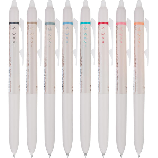 PILOT FriXion Waai Erasable Gel Pens, 8-Pack Pouch, Extra Fine Point 0.5 mm, Assorted Colors, FriXion Erasable Pens 0.5 - Ideal for School, Journaling & Office Writing