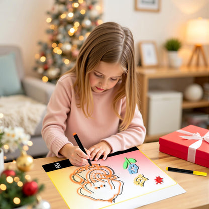 16" Rechargeable LED Doodle Glow Drawing Board for Kids with 9 Light Effects & 4 Modes, Neon Light Up Drawing Tablet Gifts for Kids/Girls/Boys/Teens for Easter Birthday Festival Gift Ideas