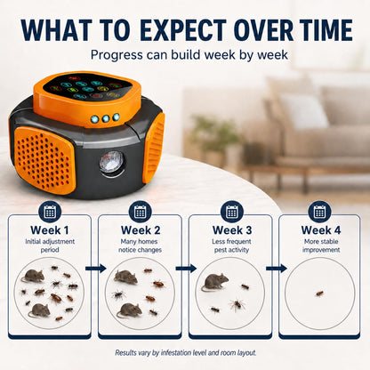 Ultrasonic Pest & Insect Repeller, Ultrasonic Repellent for Roach, Rodent, Mouse, Bugs, Mosquito, Mice, Spider, Ant,Electronic Plug in Pest Control,3 Mode Switching