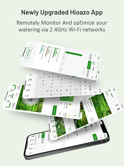 HiOazo Smart Sprinkler Controller WiFi, 8 Zone Irrigation Controller Indoor with Automatic Weather-Based Watering (2025 New Version)