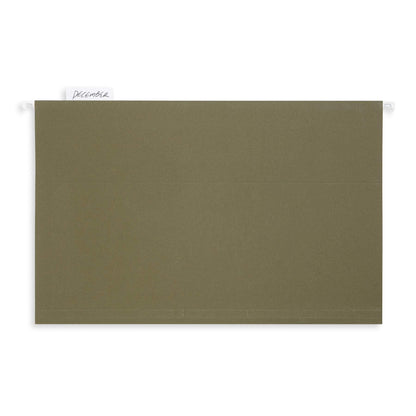Blue Summit Supplies 50 Legal Size Hanging File Folders, 1/5 Cut Adjustable Tabs, 5 Tab Locations, Designed for Legal and Law Office File Organization, Standard Green, 50 Pack, Legal Size