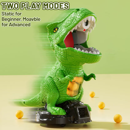 NIPLOOOW Dinosaur Shooting Toys for Kids 3-5 Years, Movable Target Shooting Games with 2 Air Pump Launcher, Interactive Competition Game Gift for Boys and Girls Ages 3 4 5 6 7 8 Years Old