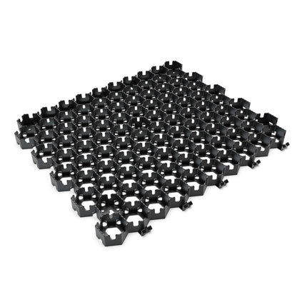 Vodaland Permeable HexPave System - Grass & Gravel Pavers - 100% Recycled PPE Plastic, Handles 27,000 lbs, 1" Depth, 65 s.f / 22 Units
