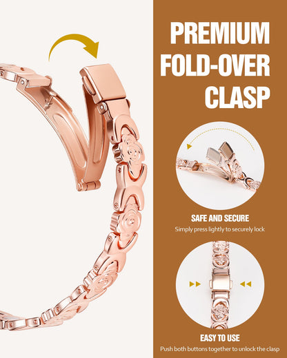 Jecanori Flower Copper Bracelets for Women, Effective Magnetic Therapy Bracelet for Women, Adjustable Copper Jewelry Gift