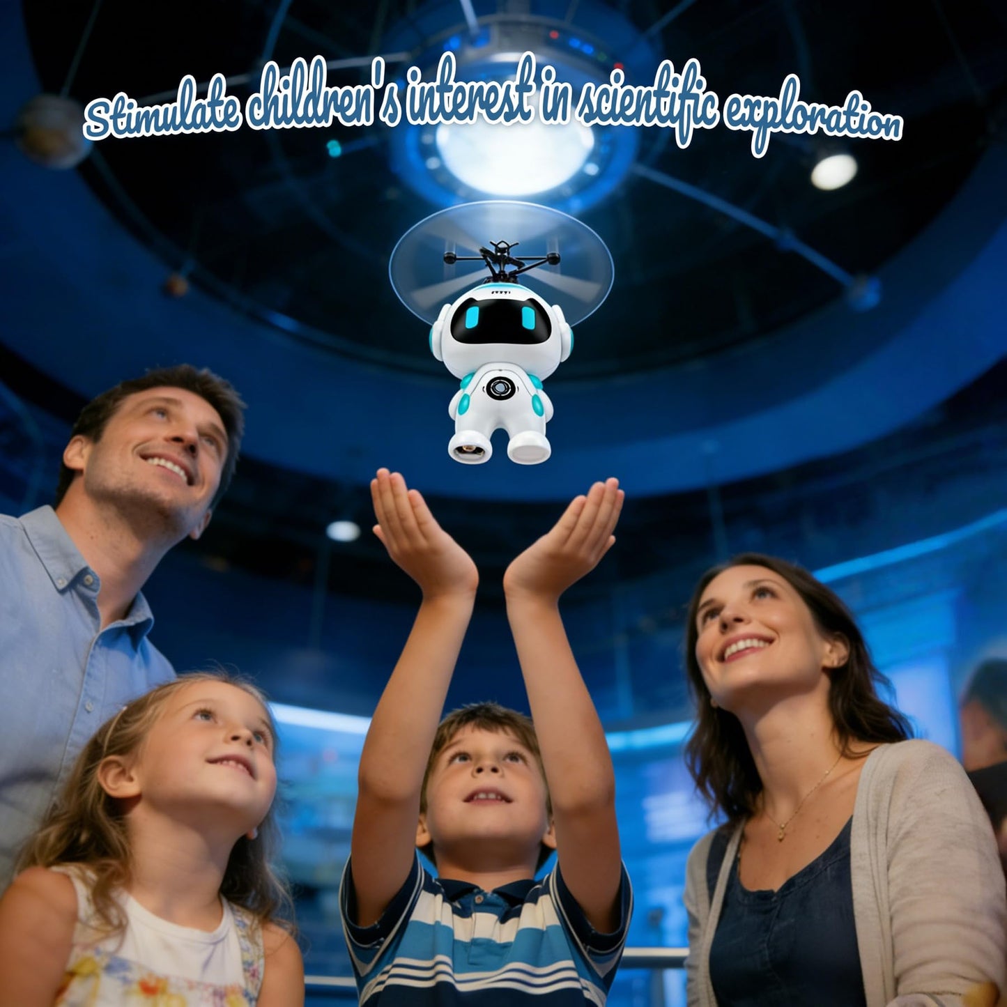 Flying Toys for Kids Mini Drones for Kids 8-12 with LED Light Indoor Rechargeable Mini Helicopter Toy Mini Robot Toy Cool Toys Gift for Boys & Girls Age 6-12