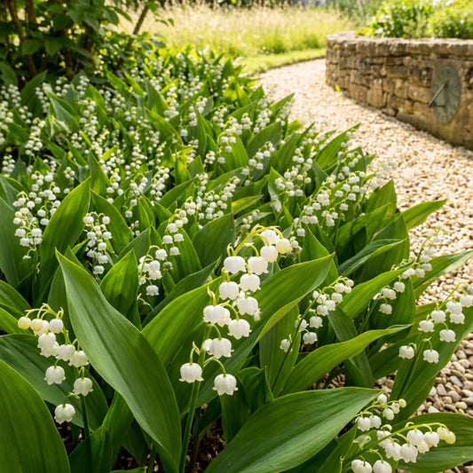 20 Lilly of The Valley Bare Roots for Planting, Easy Care Lilly of The Valley Plant Roots, Bell Shaped and Fragrant Flowers for Outdoors Indoors