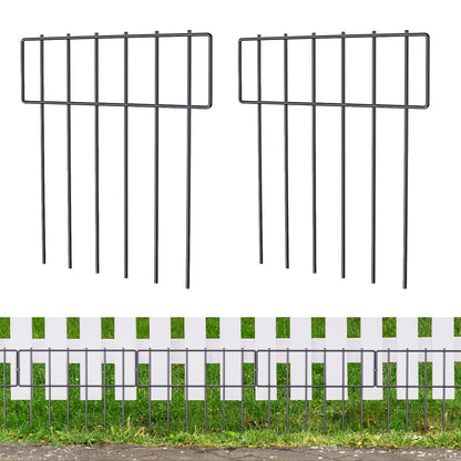 10 Pack Animal Barrier Fence, 17 Inch(H) X 10 Ft(L) Decorative Garden Fencing for Garden.