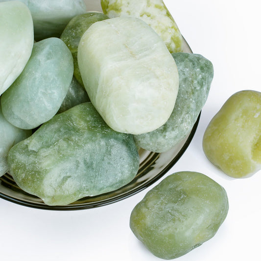Rahato 40lbs Jade Pebbles for Indoor Plants, 2-3 Inch Plant Rocks for Pots Indoor, Decorative Garden Rocks Outdoor Landscaping, Polished Natural Stone for Walkways, Yard, Vases, Crafts