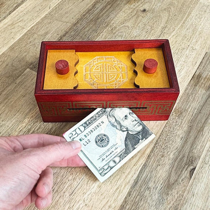 Project Genius Emperor’s Chest Classic Wooden Brainteaser Puzzle Box, Gift for Kids 8+, Teens, and Adults - Hidden Compartment for Gift Cards and Cash