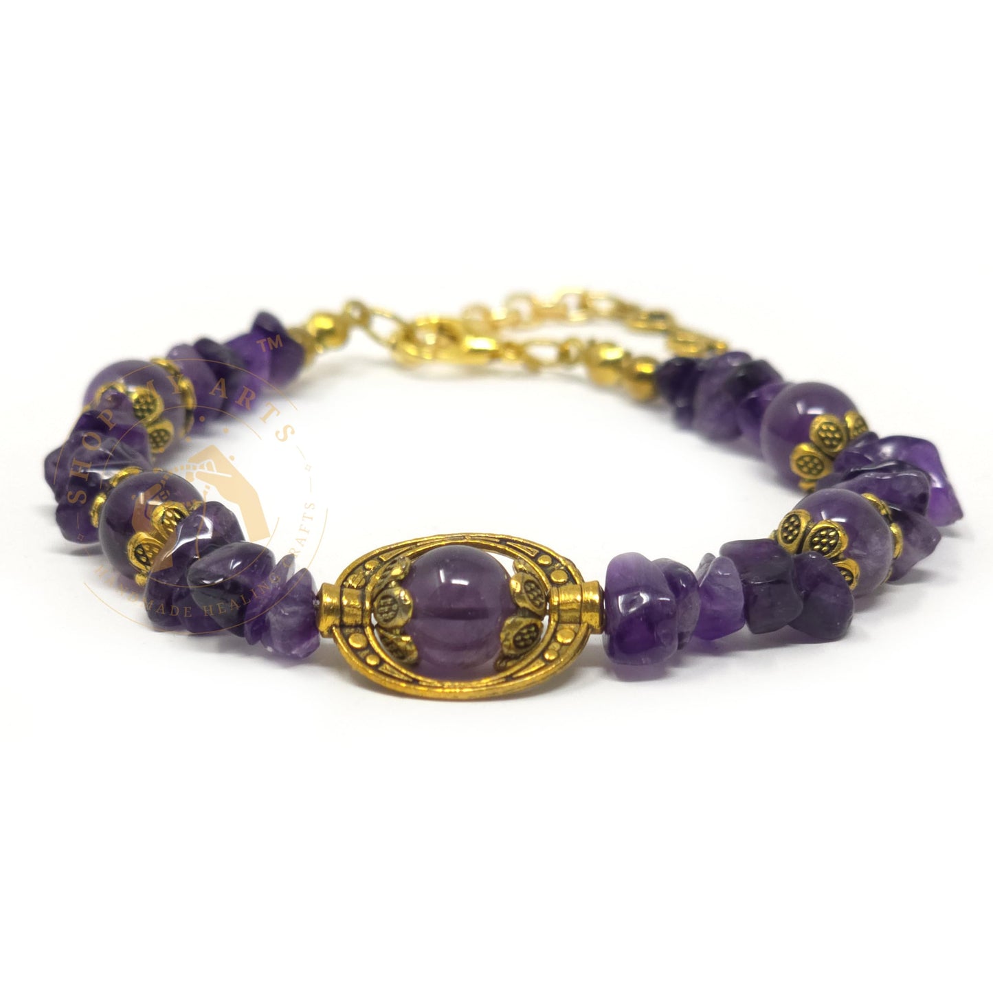 Shop My Arts Amethyst Bracelet for Women - Birthday Gifts for Women Mom with Authentic Crystals and Healing Stones