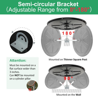 𝟐𝟒" 𝐔𝐧𝐛𝐫𝐞𝐚𝐤𝐚𝐛𝐥𝐞 𝐏𝐂 𝐂𝐨𝐧𝐯𝐞𝐱 𝐌𝐢𝐫𝐫𝐨𝐫 with Adjustable Bracket - Vision up to 35 FT, Ideal for Driveway, Large Road, Garage Blindspots & Traffic Safety