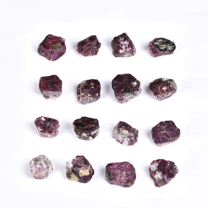 JIC Gem 12-16Pcs 0.7 Lbs irregular shape unpolished raw Madagascar natural Pink Tourmaline Quartz Crystals and Healing Stones,0.32KG Gemstone Crystal Bulk rough Stones