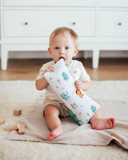 Theo's Lovey Pillow - Cloud-Soft Bamboo Lovey for Babies (0m+), Self-Soothing, Huggable Comfort Toy Pillow, Washable and Travel-Ready - Into The Mountain (Small)