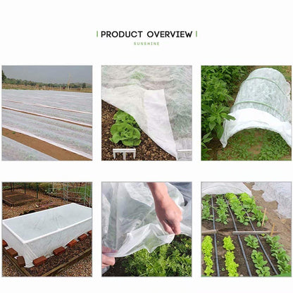 Agfabric Plant Covers Freeze Protection Frost Blankets for Plants 5'x25' 1.2oz Row Covers Outdoor Plant Covers for Winter Freeze Cloths for Plants Winter Frost Pests Protection,White