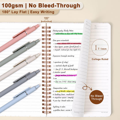 EudaBlos Stationery Gift Set for Women – 37PCS Aesthetic Journal Kit with A5 Spiral Notebooks, Gel Pens, Sticky Notes & Tabs, Premium Gift Box – Perfect for Birthday, Graduation & Holidays