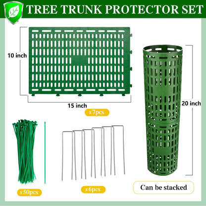 YGAOHF 7 Pack Tree Trunk Protector Guard, Expandable Tree Wraps to Protect Bark, Heavy Duty Tree Protectors from Deer, Tree Guards Trunk Protecter Trimmers, Mowers, Animals Saplings Fruit Trees