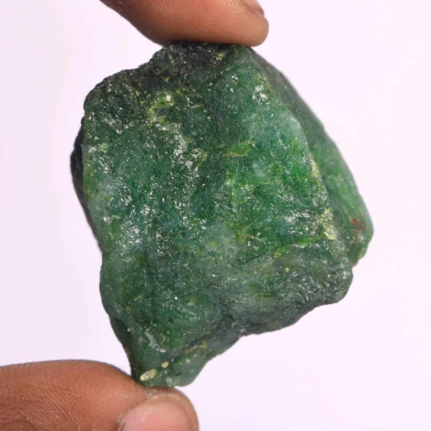 GEMHUB Protection Green Emerald Crystals and Healing Stones 218.00 Ct Gemstones for Jewelry Making | Uncut Rough Emerald Gem Stones