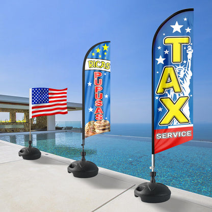 FSFLAG Flag Base Stand Indoor Outdoor, Feather Swooper Flag Base Stand, Flag Poles Floor Holder Stand