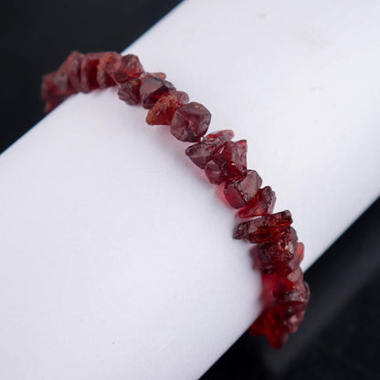 OdrillionGems Natural Raw Garnet Gemstone Bolo Bracelet, Rough Stone, Chakra Healing Crystals, 925 Sterling Silver, Handmade, January Birthstone, Adjustable Slider, Women Jewelry, Valentine Gifts
