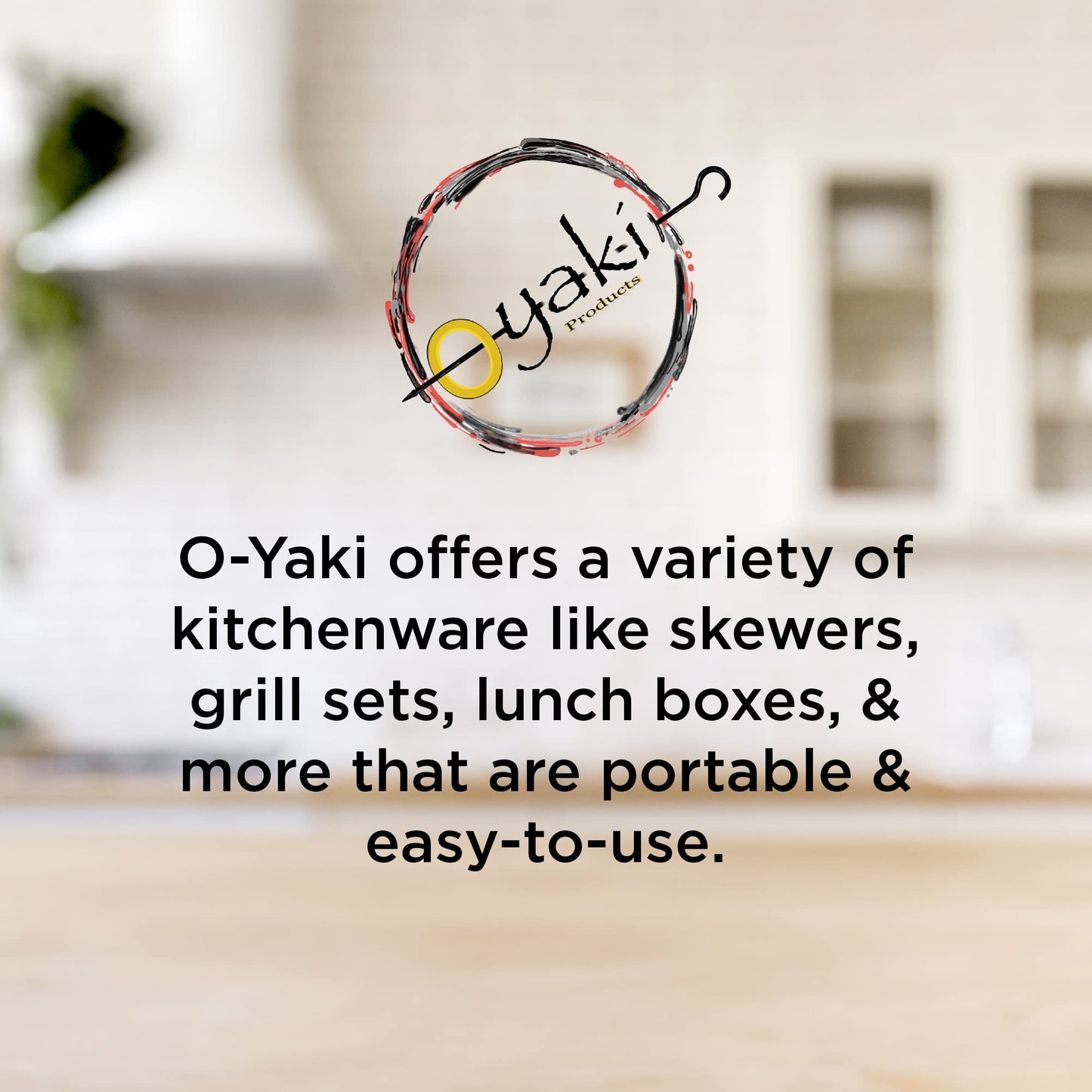 O-Yaki Flat Metal Kabob Skewer for Grilling – Set of 8 BBQ Skewers Stainless Steel with Storage Bag, Dishwasher Safe Skewers with Hook Handle & Sharp Tip for Outdoor BBQ, Cookouts & Oven Use – 8 Inch