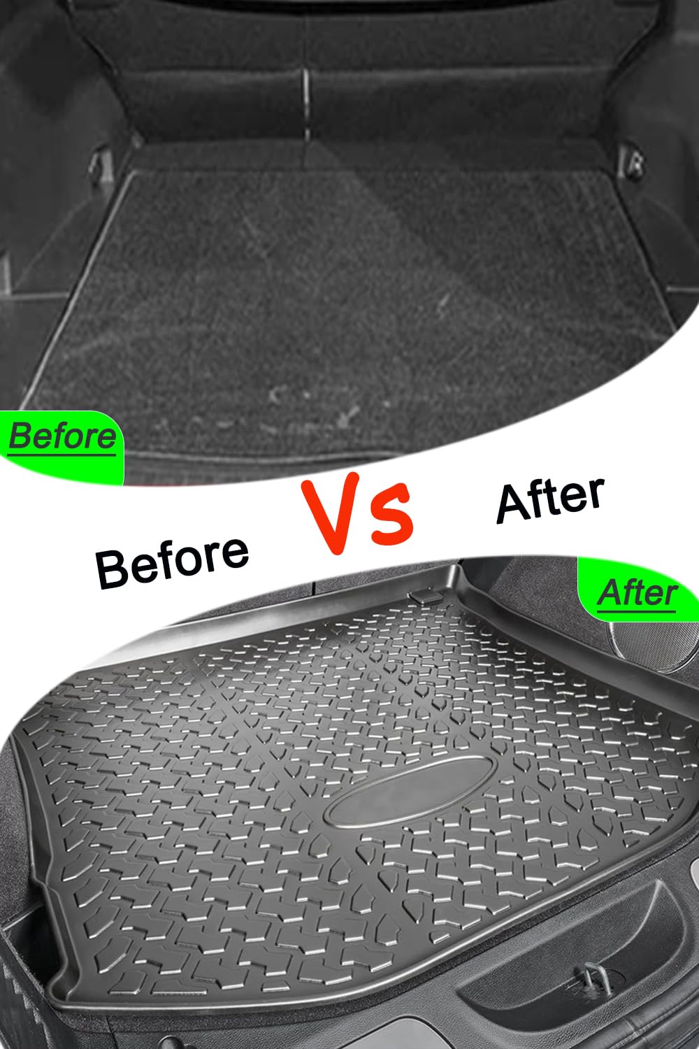 Grand Cherokee Cargo Liner，All Weather 3D Durable Waterproof Rear Cargo Trunk Tray Floor Mat Protector Compatible with Jeep Grand Cherokee 2011-2021 ，2022 WK Models,Not for 2021-2022 L or 4XE Models