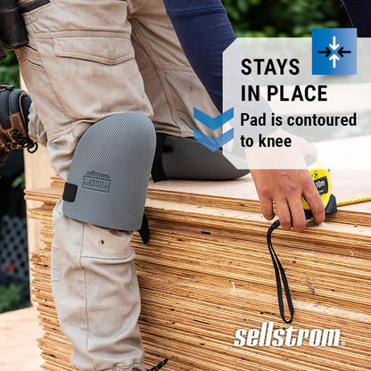 Sellstrom KneePro ZeroGravity Protective Knee Pads with Thick Foam Padding - All-day Comfort, Non-Marking, Universal Fit for Men & Women - for Gardening, Home Repair & Maintenance, Plumbing, Flooring, Tiling