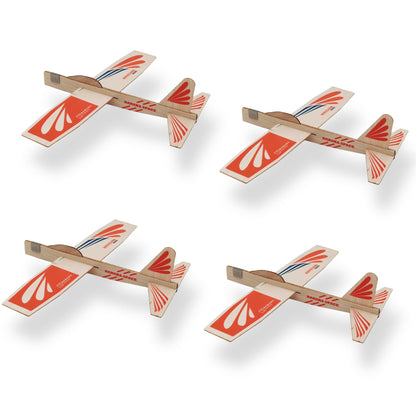 Barsha Space Balsa Wood Airplane Toys Set | Wooden Airplane Kits | 4 Balsa Wood Glider Planes, Model Toy Airplane Kits | Classic Toys for Children