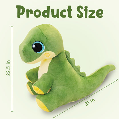 Jrystar 31" Large Dinosaur Stuffed Animals for Boys, Soft Jumbo Trex Plush Toys, Big Stuffed Dinosaur Plushie, Giant Dino Plush Toys, Gifts for Kids Girls Adults on Birthday Children's Day Christmas