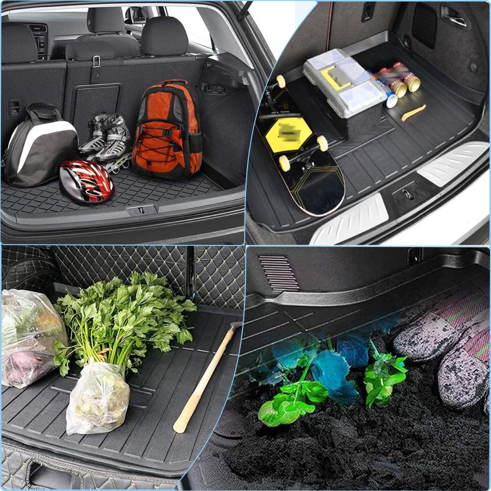 Grand Cherokee Cargo Liner，All Weather 3D Durable Waterproof Rear Cargo Trunk Tray Floor Mat Protector Compatible with Jeep Grand Cherokee 2011-2021 ，2022 WK Models,Not for 2021-2022 L or 4XE Models