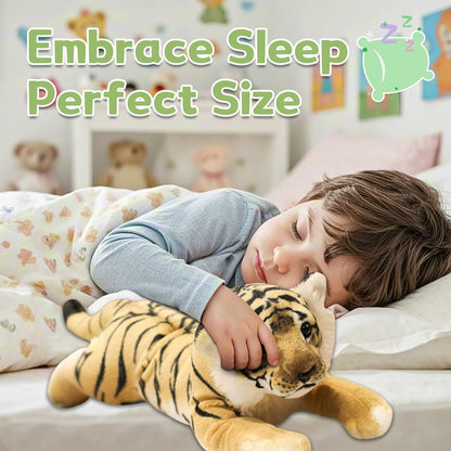 VYUSIT Tiger Stuffed Animal Large Stuffed Tiger Plush Jungle Stuffed Animal Soft Baby Plush Tiger Stuffy Simulation Cute Plushie Toys Birthday for Kids Boys 16"
