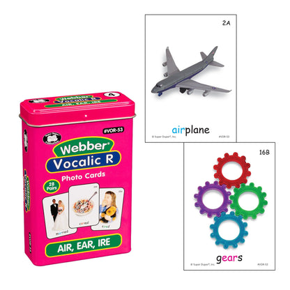 Super Duper Publications | Webber® Vocalic R Photo Card Decks | Educational Learning Resource for Children | Speech Therapy