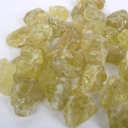 REAL-GEMS Natural Raw Healing Crystals Rough Stones for Tumbling, Cabbing, Polishing, Wire Wrapping, Wicca & Reiki Crystal Healing, Mix Gemstones,7 Chakra (Lemon Topaz)