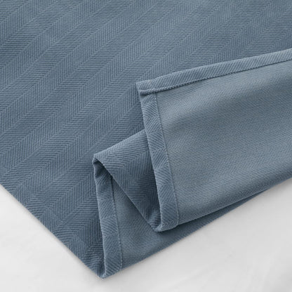 AMBERIS Bed Runner Single Layer Chenille Blue, Modern Style Bed Scarves for Home Hotel Decorations (Pillowcases Sold Separately)