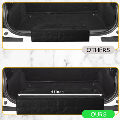 Tinideya Large Rear Bumper Protector for Cars 41 x 25 Inch Bumper Guard Foldable Protective Mat Dog Blanket Cargo Liner Preventing Scratches While Unloading and Loading for SUV Van Truck Vehicle
