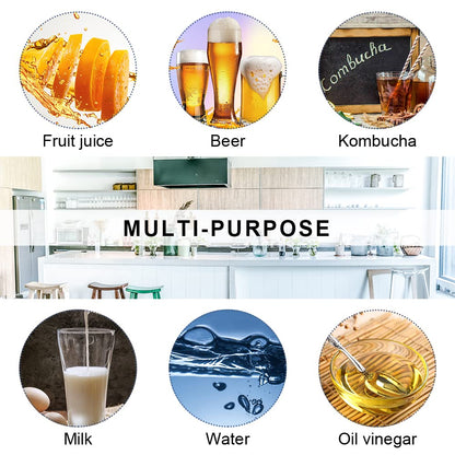 ZEBEIYU Swing Top Glass Bottles 8 oz with Airtight Lids for Home Brewing, Kombucha, Kefir, Vanilla Extract, Beer, Oil, Vinegar, Homemade Juices, Water,Soda Set of 9