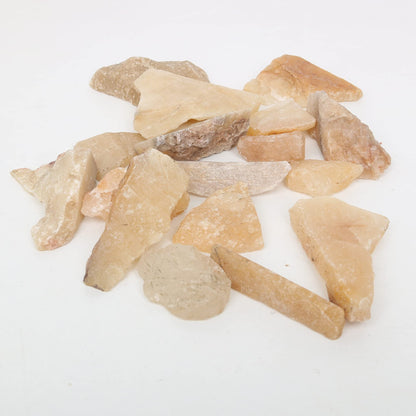REAL-GEMS Natural Raw Healing Crystals Rough Stones for Tumbling, Cabbing, Polishing, Wire Wrapping, Wicca & Reiki Crystal Healing, Mix Gemstones,7 Chakra (Yellow Jade)