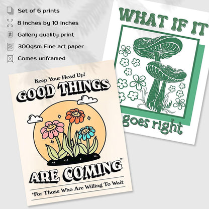 GIFTSFARM Vintage Posters, Retro Wall Art, Retro Poster for Room Aesthetic