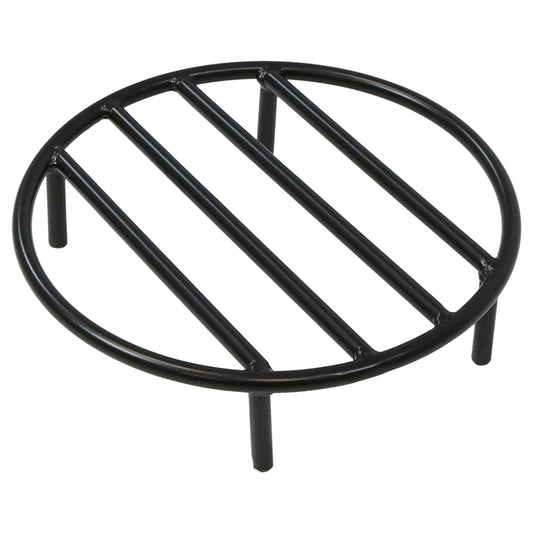 Sunnydaze Round Fire Pit Grate - Elevated Wood Grate for Fire Pit - Heavy-Duty Steel Log Grate for Outside - 12-Inch