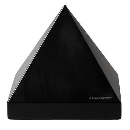 Amazing Gemstone Black Obsidian Pyramid Crystal Healing Stones - 2" Great Pyramid Figurine of Natural Stone Pyramid for Meditation, Reiki, Chakra Balancing and Crystal Pyramids Grid