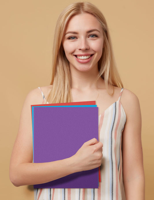 SUNEE Folders with Pockets(25 Pack, Assorted Colors), 2 Pocket Folders Fit Letter Size Paper, Paper File Folder for School Office Home Business