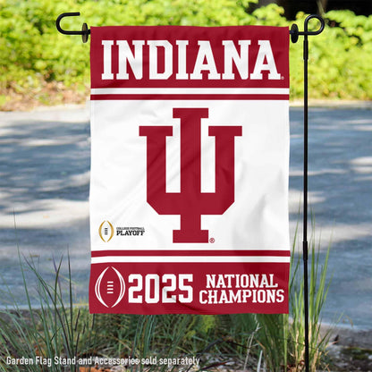 Indiana Hoosiers 2025 National Champions Garden Banner Flag
