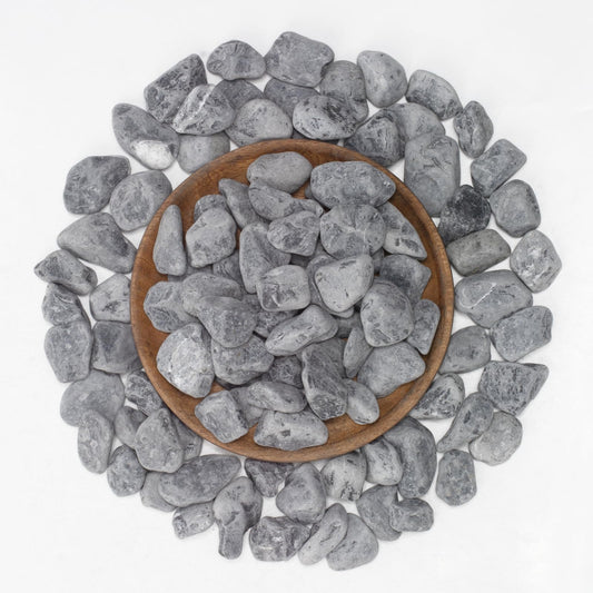 LOOIOOJ LOIOOJ Black Natural River Rocks, 1-1.7 Inch Decorative Stones for Plants, Garden, and Landscaping – 10LB, Ideal for Walkways, Vases, Crafting, Home Decor, and Outdoor Landscaping