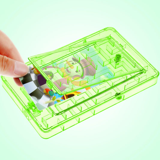 Civaner 10 Pieces Gift Card Puzzle Box Money Maze Gift Holder Plastic Puzzle Card Holder Intellectual Pinball Machine Game Fun Birthday Christmas Party Favors for Adults(Green)
