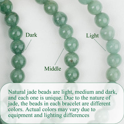 AROUROUA Fengshui Wealth Bracelet Green Real Jade Bracelet For Women Attract Lucky Wealthy Bracelets