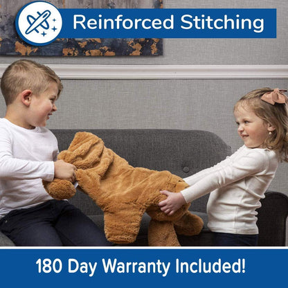 FRIENDLY CUDDLE Weighted Lap Blanket for Kids & Adults – Kids Weighted Blanket – ASD, Sensory Processing Weighted Stuffed Animals Dog Toy – Microwavable Weighted Lap Pad for Kids, 5 Lbs.