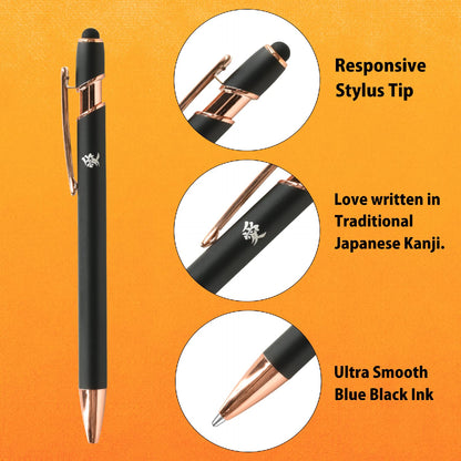 ZENTO Signature Model Ballpoint Pen Limited Stone Brass 0.5mm Ink Color Black Premium Metal Body UBZHT05.ST With Original Stylus Ballpoint Touch Pen