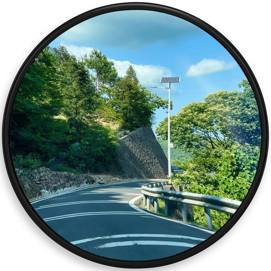 24" Unbreakable Convex Traffic Mirror – Vision up to 35FT, Lightweight PC, Ideal for Driveways, Garages, Warehouses, and more Indoor/Outdoor Use