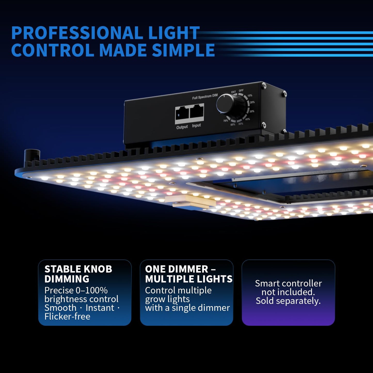 240W LED Grow Light with LM301H EVO & Smart Control, Dimmable Full Spectrum Plant Growing Lamp for 4x2 ft Tent, Timer & Sunrise/Sunset Simulation, High Yield for Veg & Bloom